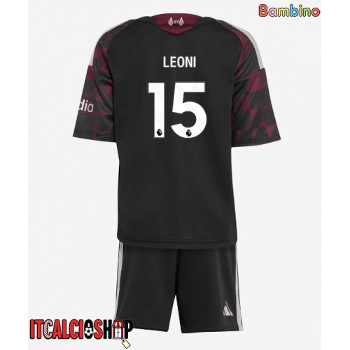 Liverpool Giovanni Leoni #15 Terza Maglia Bambino 2026-27 Manica Corta (+ Pantaloni corti)